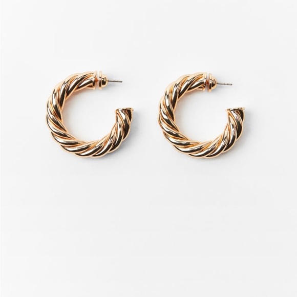 Zara Tiwsted Hoop Earrings - Picture 2 of 6